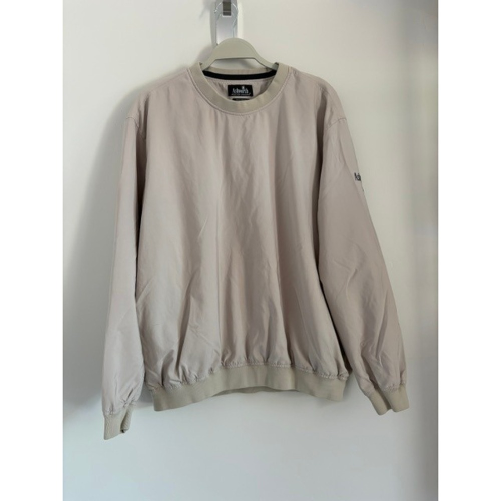 VTG Ashworth Weather Systems Mens Medium Tan Water Resistant Golf Pullover